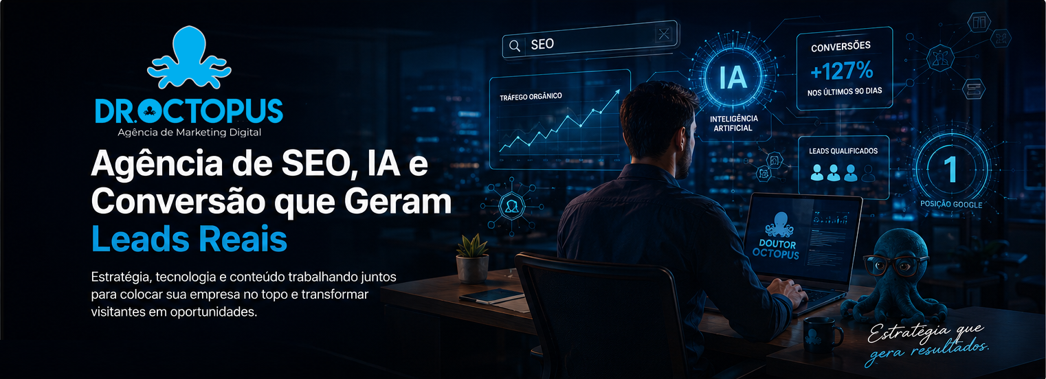 Agência de SEO, IA e conversão que gera leads reais